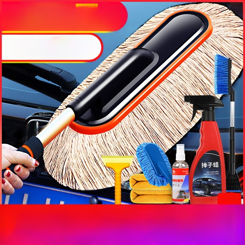 Autóipari portörlő kefe tisztításhoz és mosáshoz; viasz applikátor; Márka: Source Factory