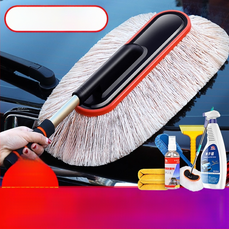 Autóipari portörlő kefe tisztításhoz és mosáshoz; viasz applikátor; Márka: Source Factory