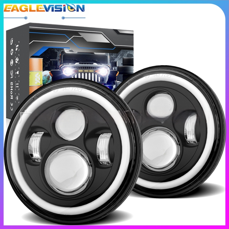 LED φανάρι αυτοκινήτου για Wrangler – φανάρι off-road και μοτοσυκλέτας, σώμα από αλουμίνιο αεροπορικής προέλευσης 6063 με PC φακό, ανακλαστική κύπελλο, 24V LED, μοντέλο YSJ01-MMRDD, συμβατό με Wrangler και οχήματα εκτός δρόμου