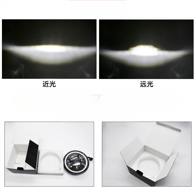 LED φανάρι αυτοκινήτου για Wrangler – φανάρι off-road και μοτοσυκλέτας, σώμα από αλουμίνιο αεροπορικής προέλευσης 6063 με PC φακό, ανακλαστική κύπελλο, 24V LED, μοντέλο YSJ01-MMRDD, συμβατό με Wrangler και οχήματα εκτός δρόμου