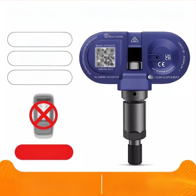 Senzor TPMS pentru Tesla Model 3/Y/S/X – compatibil OE, senzor încorporat de monitorizare a presiunii în pneuri, model 1490701-01-B, interval de măsură 1.0–4.0 bar, precizie ±0.1 bar