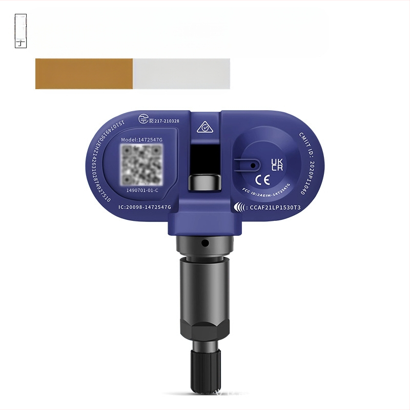 TPMS jutiklis Tesla Model 3/Y/S/X – OE suderintas įmontuotas padangų slėgio jutiklis, modelis 1490701-01-B, matavimo diapazonas 1.0–4.0 bar, tikslumas ±0.1 bar