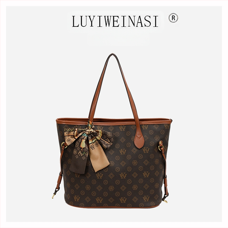 Louis venus Geantă Tote PU, formă verticală pătrată, închidere cu fermoar, căptușeală din poliester, buzunar secret cu fermoar și buzunar pentru telefon, Iarnă 2024