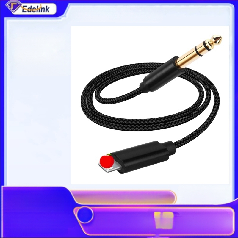 Austiņu adapters Apple Audio ierīcēm — EDELINK YUl65001, Lightning uz 6,5 mm stereo, kabelis 4.0
