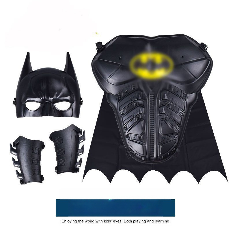 Σετ μεταμφίεσης Μπάτμαν: κάπα, μάσκα και θωράκιση, πλαστικό, για παιδιά 0–3 ετών