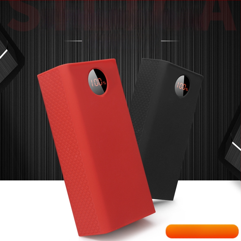 Силиконов предпазен калъф за Romance PEA40/PEA57 пауър банки – стил портфейл, пълно покритие