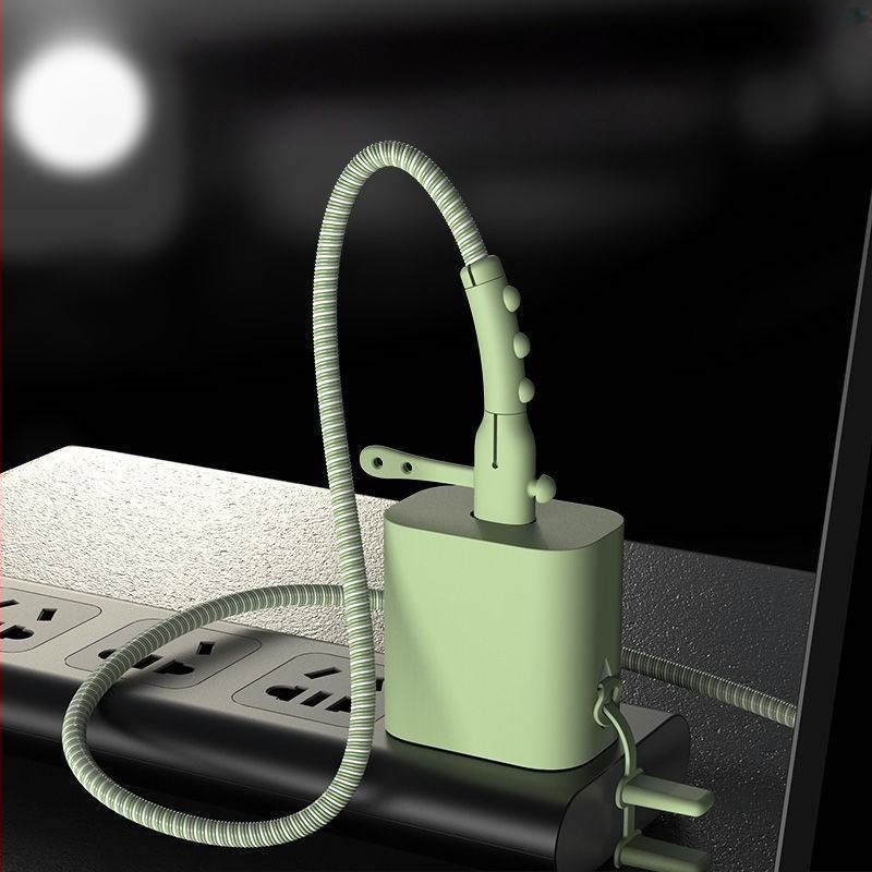 Silikoninis apsauginis dangtelis plokščiam įkrovikliui ir duomenų kabeliui – užkerta kelią lenkimui ir lūžimui