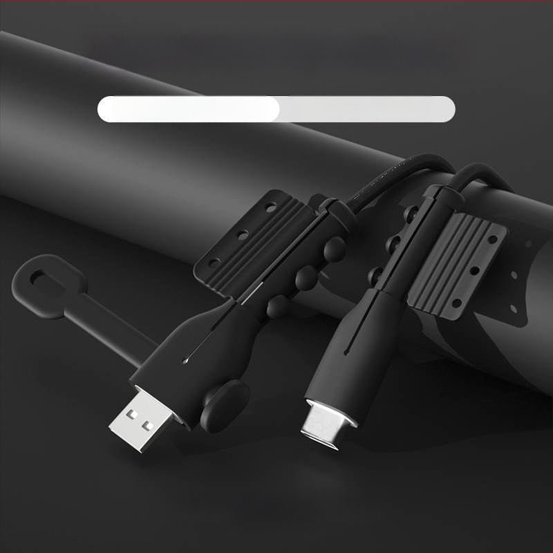 Silikoninis apsauginis dangtelis plokščiam įkrovikliui ir duomenų kabeliui – užkerta kelią lenkimui ir lūžimui