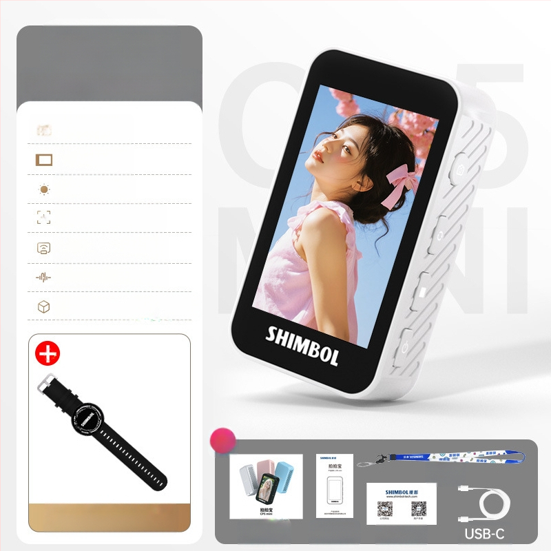 See peng CP5 mini – kompaktiškas selfie įrenginys su displejumi, veidrodžiu ir ekrano projekcija bei fotografavimo laikmačiu