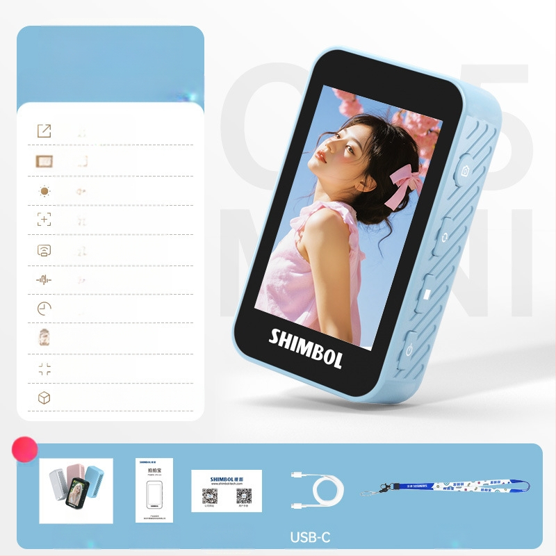 See peng CP5 mini – kompaktiškas selfie įrenginys su displejumi, veidrodžiu ir ekrano projekcija bei fotografavimo laikmačiu