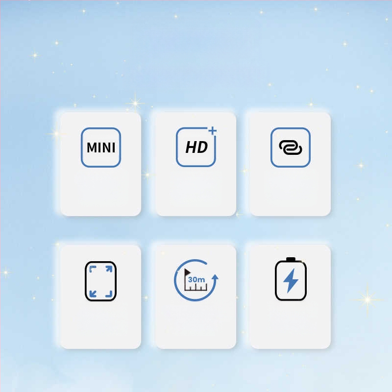 CP5 II Galinis selfie įrankis mobiliajam telefonui, belaidė ekrano projekcija, maksimali apkrova 2–5 kg, svoris 62 g