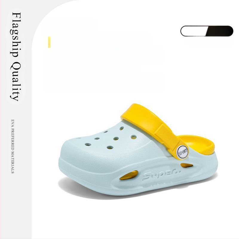 Bērnu Crocs stila EVA sandales, pretslidējošas, vasara 2025, vecums 4–6 gadi