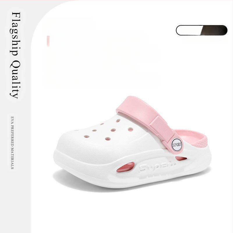 Bērnu Crocs stila EVA sandales, pretslidējošas, vasara 2025, vecums 4–6 gadi