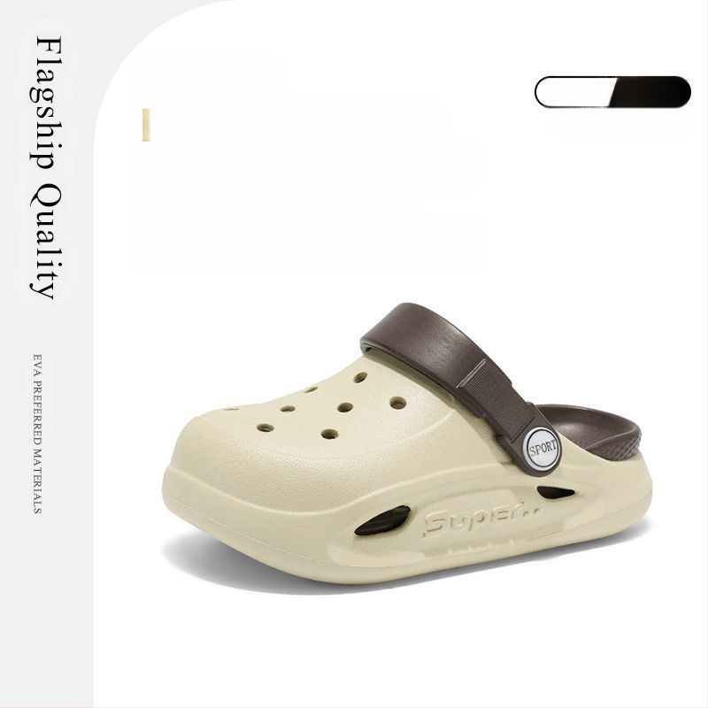 Bērnu Crocs stila EVA sandales, pretslidējošas, vasara 2025, vecums 4–6 gadi