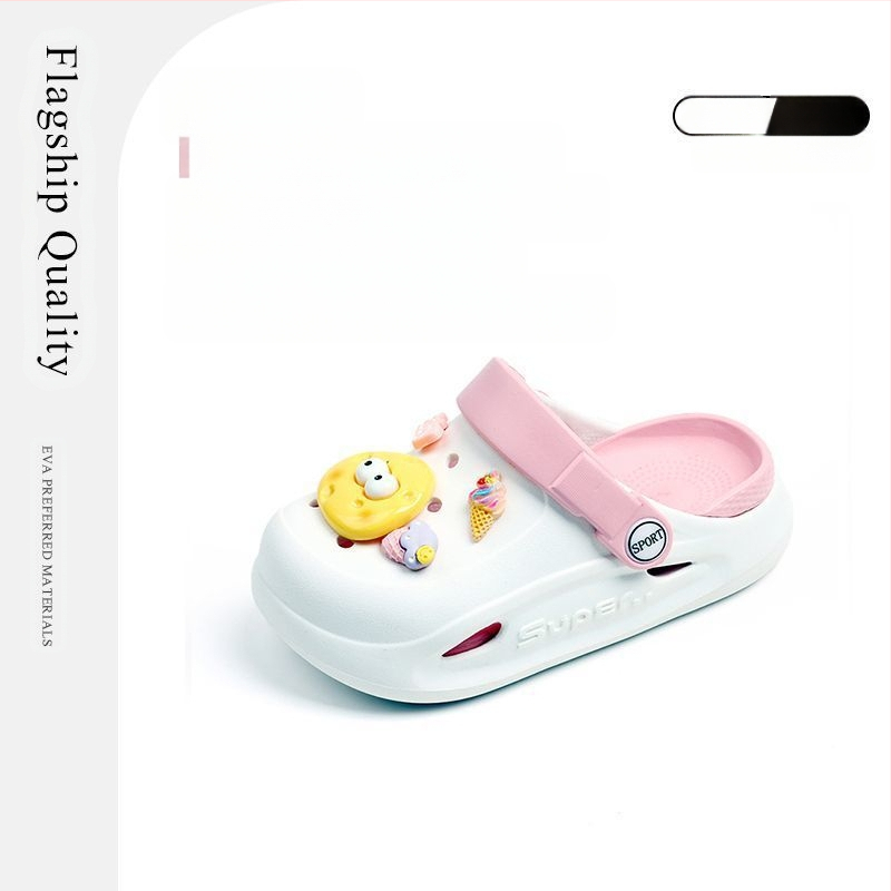 Bērnu Crocs stila EVA sandales, pretslidējošas, vasara 2025, vecums 4–6 gadi