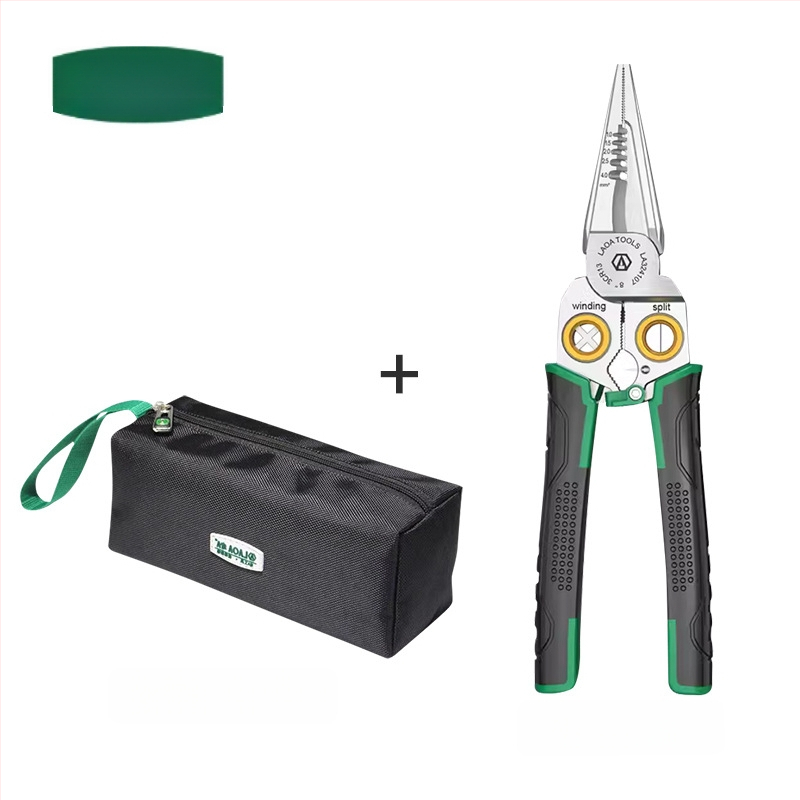 8-u-1 električarske kliješta s mjerenjem napona, skidanje izolacije, rezanje vodiča i krimpanje
