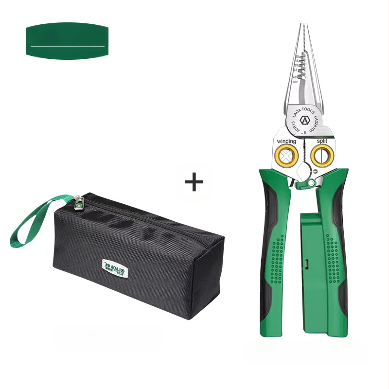 8-u-1 električarske kliješta s mjerenjem napona, skidanje izolacije, rezanje vodiča i krimpanje