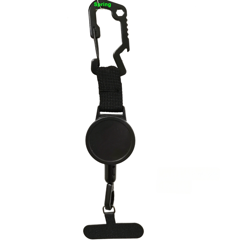 Spring αναδιπλούμενο στήριγμα τηλεφώνου κατά της κλοπής, κατασκευή από κράμα + πλαστικό και ανοξείδωτο χάλυβα, ικανότητα φόρτωσης περίπου 200 g, τηλεσκοπικό μήκος 650, δυνατότητα εκτύπωσης λογότυπου.