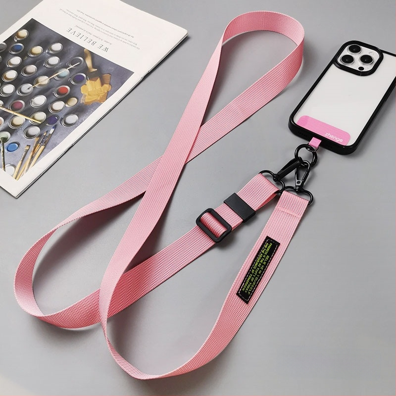 Telefono kaklo juostelė per petį, reguliuojamas ilgis, rankų darbo, geometrinis pakabukas, daugiafunkcinis, prekinis ženklas Jane Grids