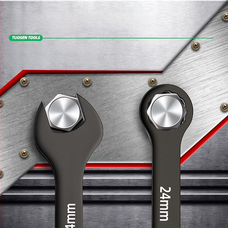 Automobiļa remonta kombinētā atslēga, XTUOSEN, augsta oglekļa tērauds, Blacken pārklājums