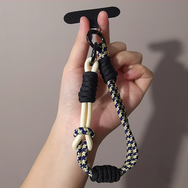 Laikiklis telefonui riešui ir nykščio laikiklis – reguliuojamas, megzta virvė, rankų darbo, daugiafunkcinis, Zhenge