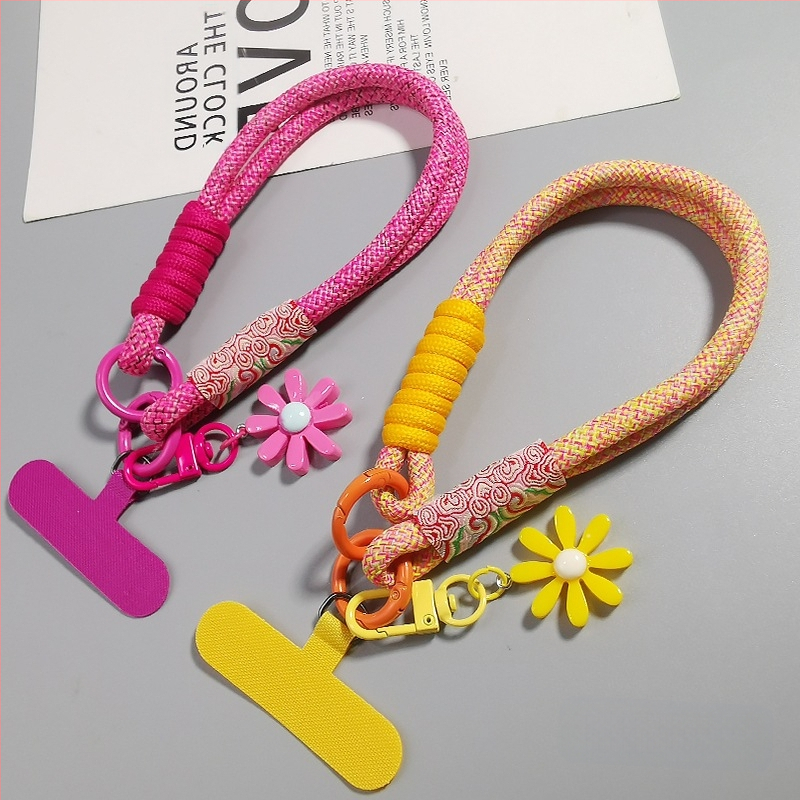 Trumpa telefono dirželė, rankų darbo, daugiafunkcinė, geometrinis dizainas, Zhuge prekės ženklas