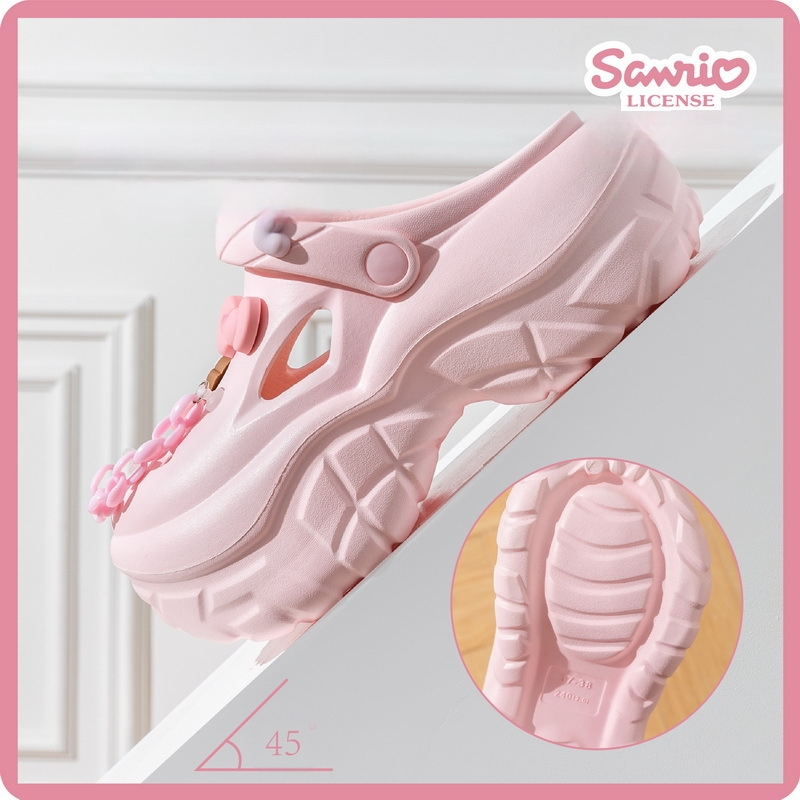 Sanrio sieviešu perforētās kurpes ar EVA zoli, ar Kuromi, Hello Kitty un Pochacco tēliem; Zīmols: Sanrio; Dzimums: Sievietes; Zole: EVA; Kategorija: Perforētās kurpes