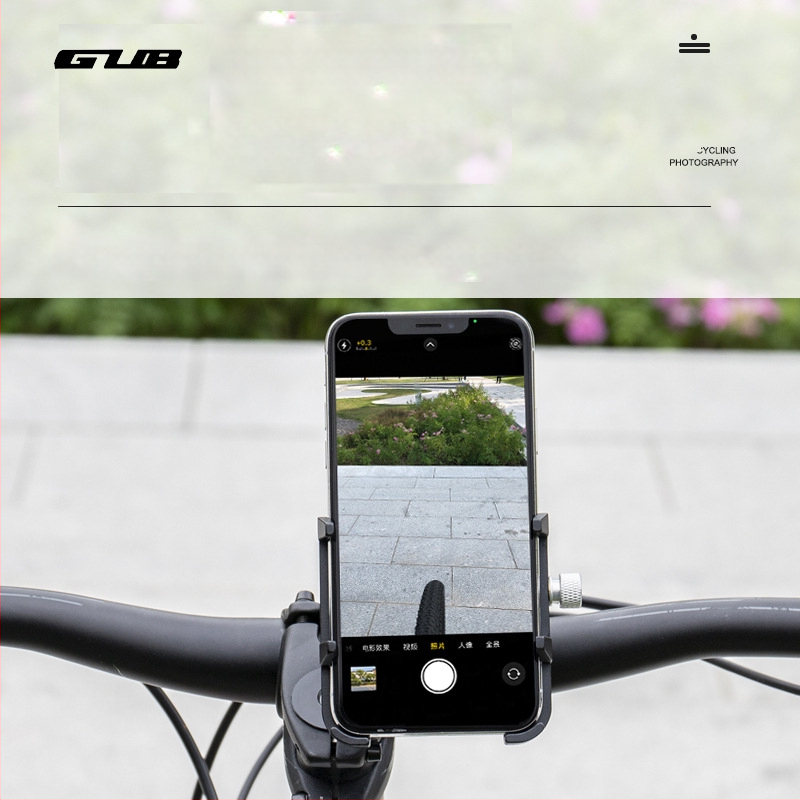 GUB PLUS21 Μεταλλικό στήριγμα πλοήγησης για ποδήλατα και μοτοσικλέτες με εκτεταμένο κλιπ και θήκη τηλεφώνου