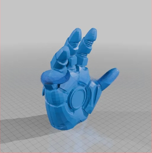 Автомобилен магнитен държач за телефон с 3D принтиран Iron Man дизайн, зарядна база, PLA материал, палмовидна форма, стил модерно изкуство