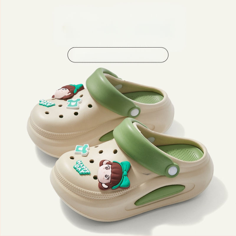 Moteriški bateliai su skylutėmis — viršus EVA, apvalus pirštas, laisvas stilius