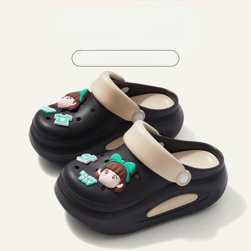 Moteriški bateliai su skylutėmis — viršus EVA, apvalus pirštas, laisvas stilius