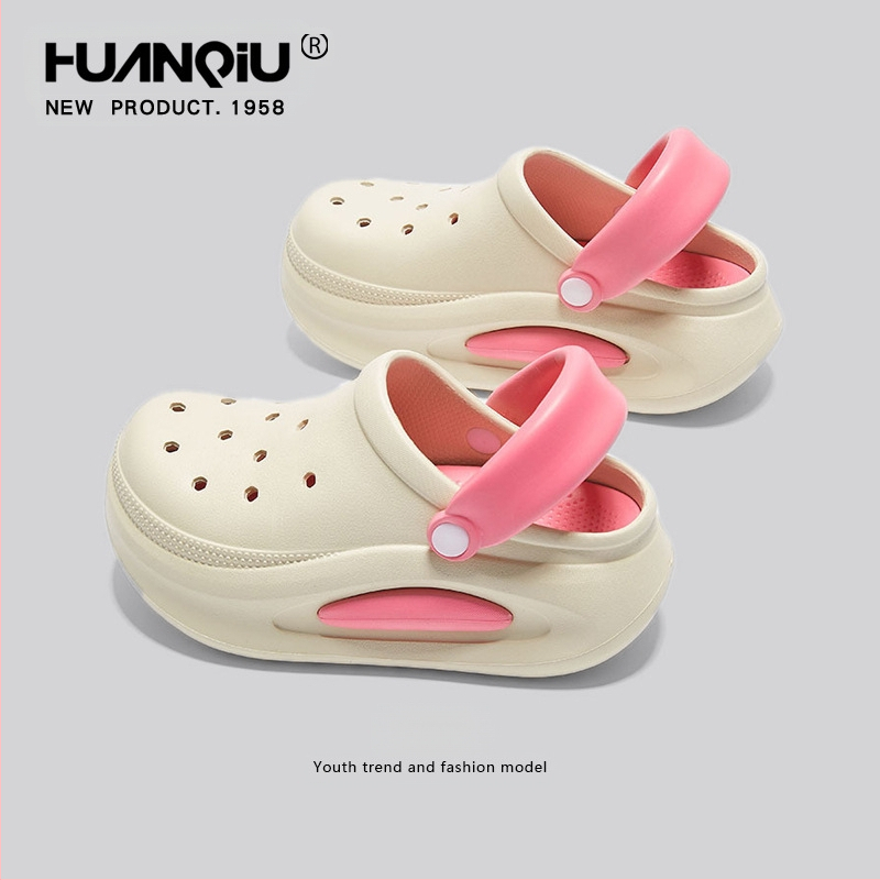 Moteriški bateliai su skylutėmis — viršus EVA, apvalus pirštas, laisvas stilius