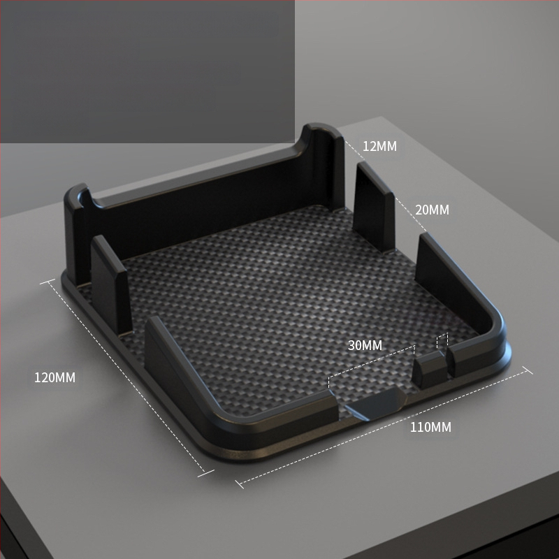 Silikoninė anti-slip pagalvėlė automobilio raktams ir telefonui – Prekės ženklas 3R, Logotipo spausdinimas, Silikoninė medžiaga, Licencijuojama privataus ženklo žymė