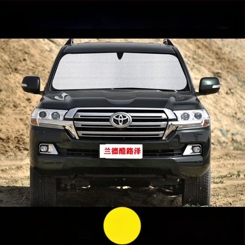 Toyota Land Cruiser automobilio saulės skydelis su siurbtuko tvirtinimu (medžiaga: Kita; funkcija: Kita; stilius: Kita)