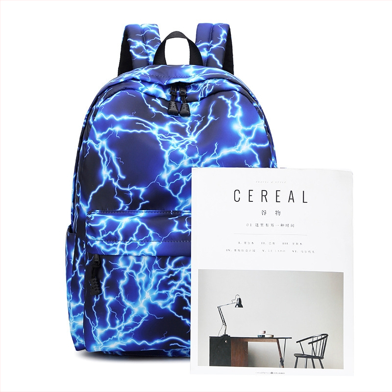 Rucsac din nylon, capacitate 20–35L, modelul 8870, imprimeu anime, compatibil cu laptop de 15 inci.