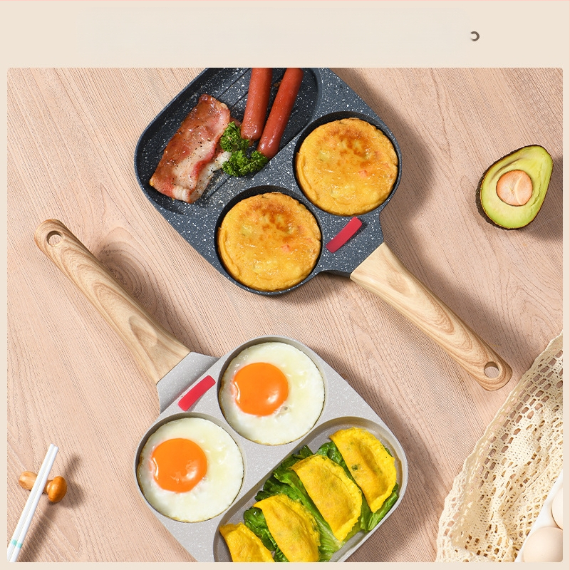 OTTOGI Nelipni pusryčių keptuvė kiaušiniams ir burgeriams, aliuminio lydinys, modelis DC-G2PH, 0,6 kg, tinkama įprastoms kaitlentėms.