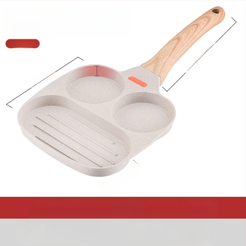 OTTOGI Nelipni pusryčių keptuvė kiaušiniams ir burgeriams, aliuminio lydinys, modelis DC-G2PH, 0,6 kg, tinkama įprastoms kaitlentėms.