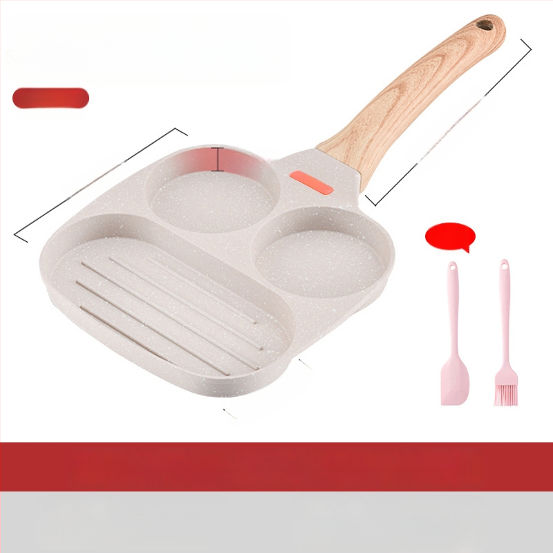 OTTOGI Nelipni pusryčių keptuvė kiaušiniams ir burgeriams, aliuminio lydinys, modelis DC-G2PH, 0,6 kg, tinkama įprastoms kaitlentėms.