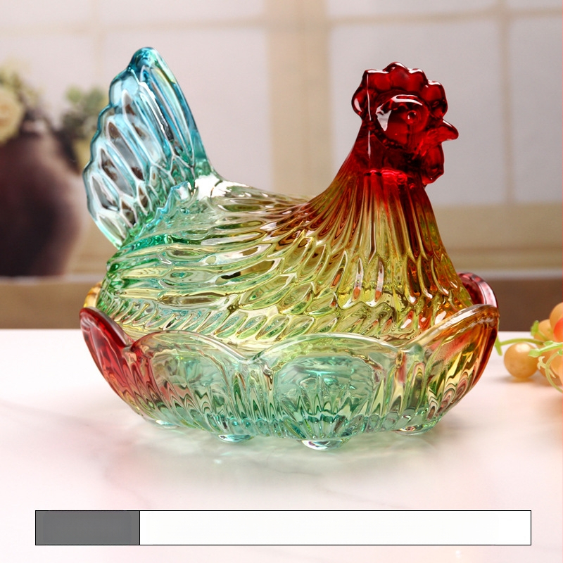 Stiklo vaisių lėkštė, kinietiško stiliaus, prekės ženklas Flavinmci/flavinz, išleista 2021 m. vasarą, pirmosios klasės kokybės