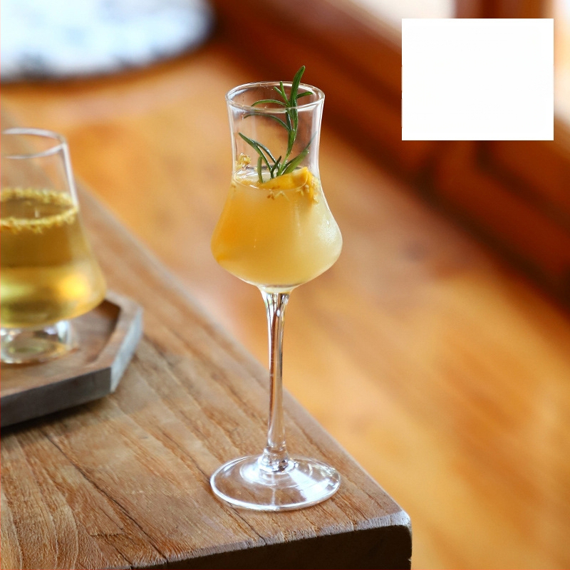 Чаша за чай - стъклена, новокитайски стил, еднослойна, шестчленен комплект, печат на лого наличен