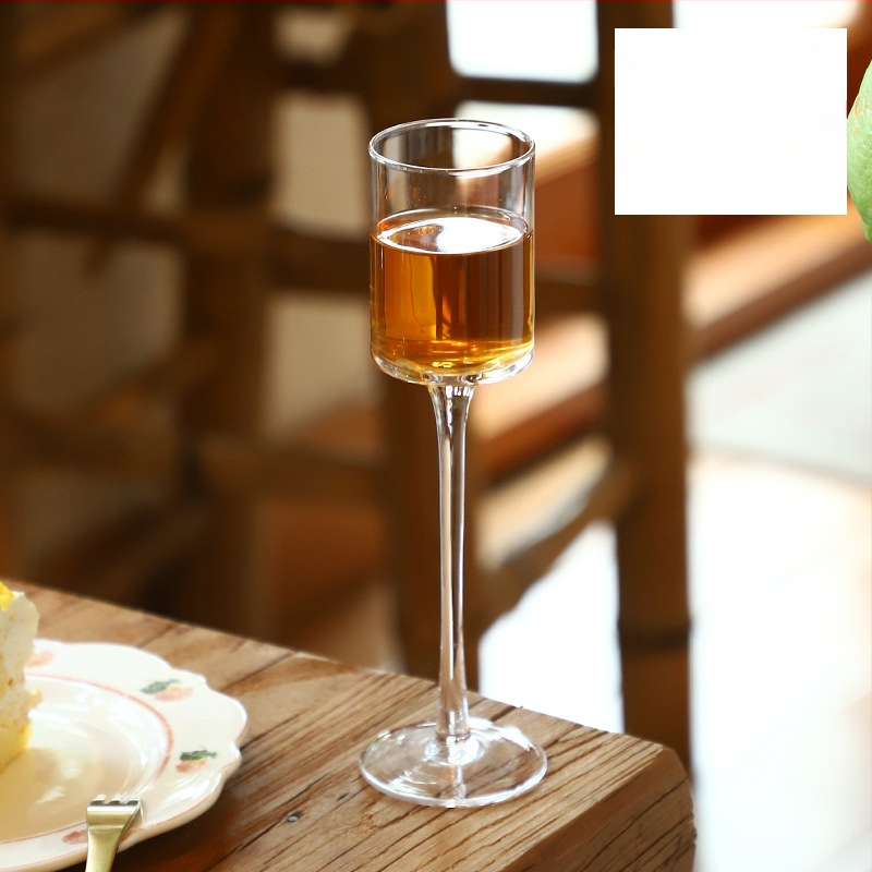 Чаша за чай - стъклена, новокитайски стил, еднослойна, шестчленен комплект, печат на лого наличен