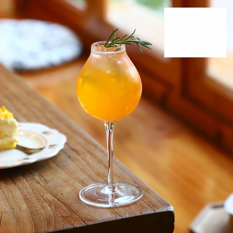 Чаша за чай - стъклена, новокитайски стил, еднослойна, шестчленен комплект, печат на лого наличен