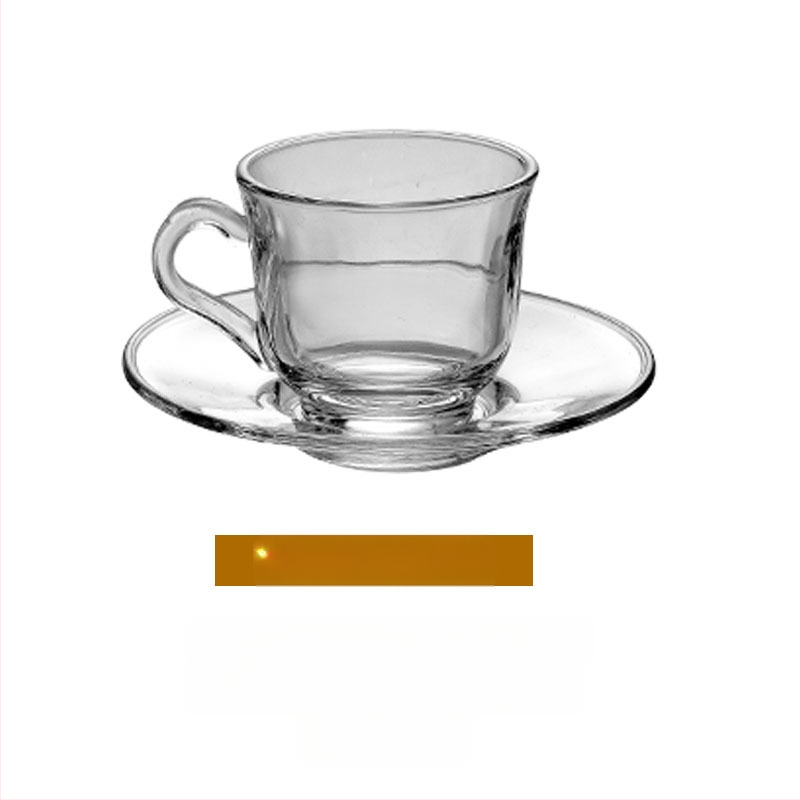 Чаша за чай - стъклена, новокитайски стил, еднослойна, шестчленен комплект, печат на лого наличен