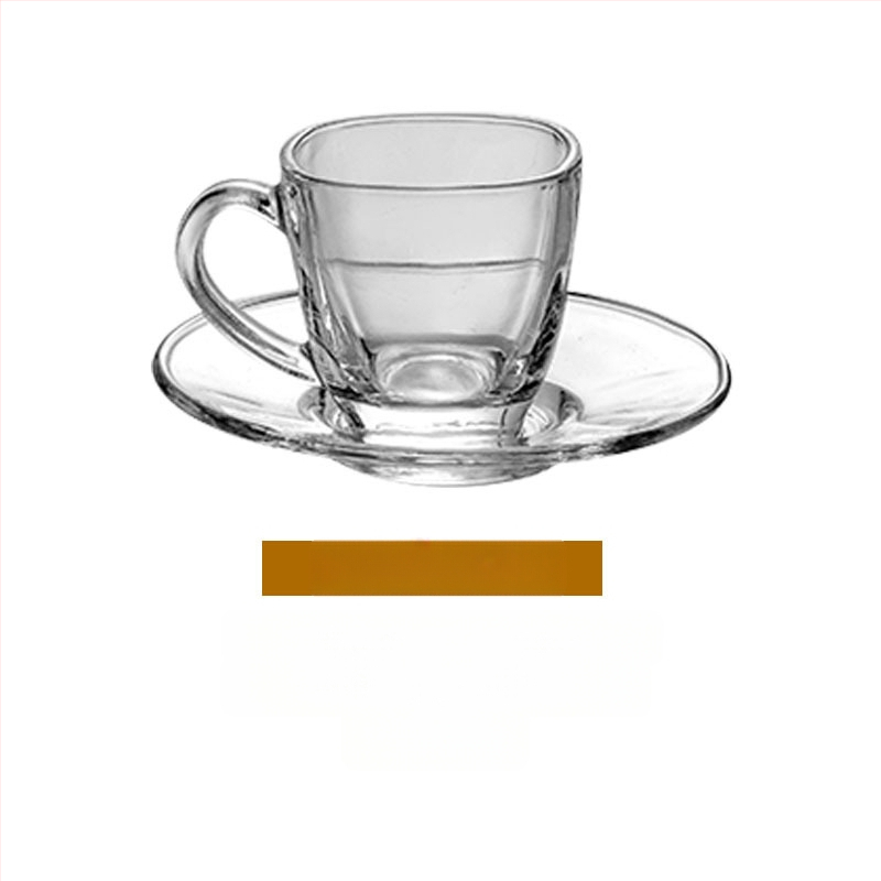 Чаша за чай - стъклена, новокитайски стил, еднослойна, шестчленен комплект, печат на лого наличен