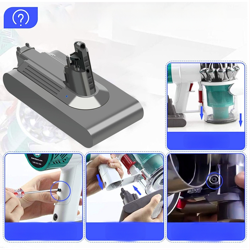 Батерия за Dyson V11 серия безжична прахосмукачка, 25.2V литиева батерия