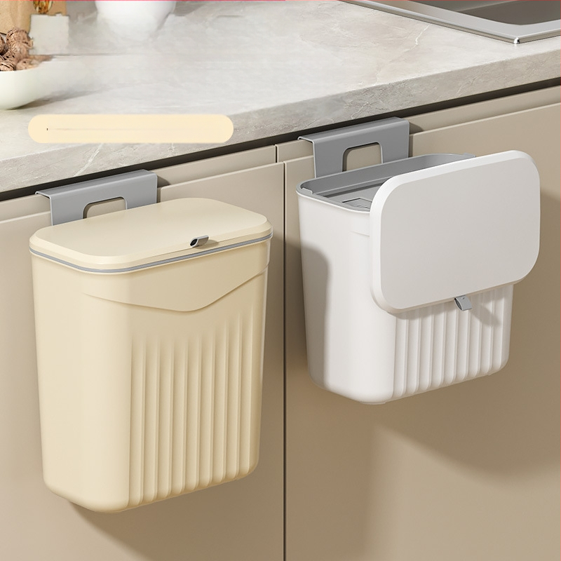 Sienas virtuves atkritumu urna ar atveramu vāku, plastiska, ietilpība >12 L, kvadrātveida forma, mājsaimniecības lietošanai
