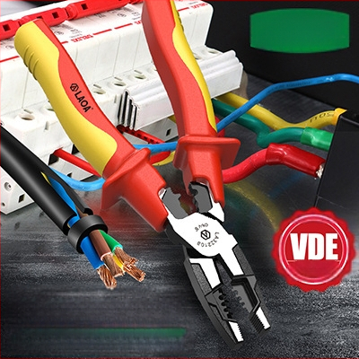 Clește izolat cu VDE pentru tăiere și crimparea cablurilor, clește cu vârf ascuțit pentru electricieni, electronică, reparații auto