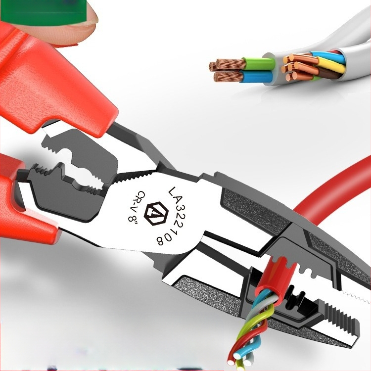 Clește izolat cu VDE pentru tăiere și crimparea cablurilor, clește cu vârf ascuțit pentru electricieni, electronică, reparații auto