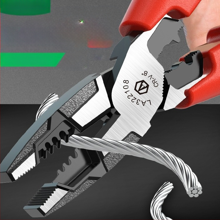 Clește izolat cu VDE pentru tăiere și crimparea cablurilor, clește cu vârf ascuțit pentru electricieni, electronică, reparații auto