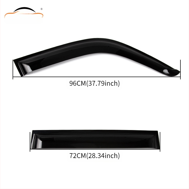 Automobilio lango lietaus akių deflektorius Toyota Land Cruiser FJ/LC, 1990–2010, akrilas, 4 dalių rinkinys, suderinamas su FJ60/70/76/78/79/80/100 ir LC200